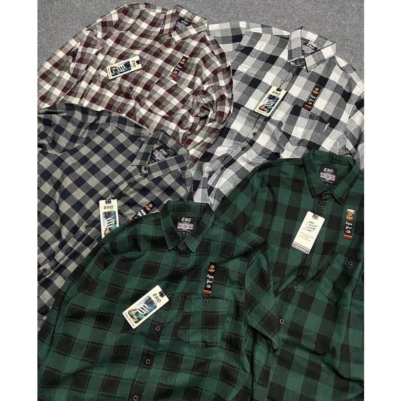 TERMURAH Kemeja Flanel Pria Wanita Lengan Panjang  Baju Kemeja Planel Unisex Distro