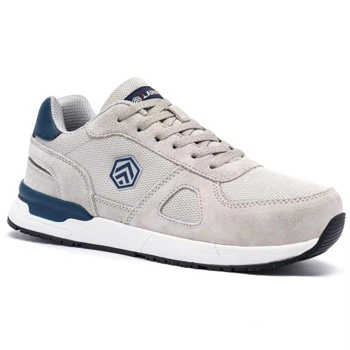 Sepatu Safety Shoes LARNMERN L9096 GREY S1 SRC Anti Statis ESD Sepatu Kerja Pria & Wanita Model Snea