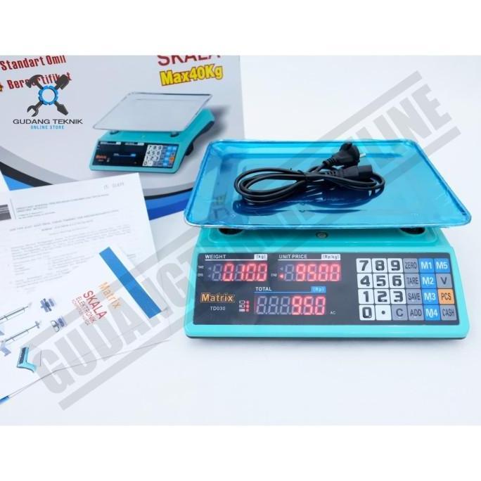 CARDIENAL Timbangan Duduk Digital Matrix TD030 30Kg Timbangan Digital ACS MATRIX