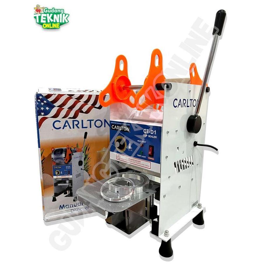 KEZHINES Mesin Cup Sealer CARLTON CT-D1 / Alat Press Pres Gelas Plastik D1 16-22Oz Mesin Penyegel Se