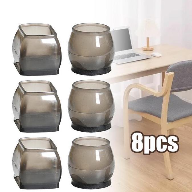DHEALOKA 4pcs Alas Kaki Meja Silicon Pelindung Kaki Meja Premium Cover Alas Pelindung Kaki Meja Kurs