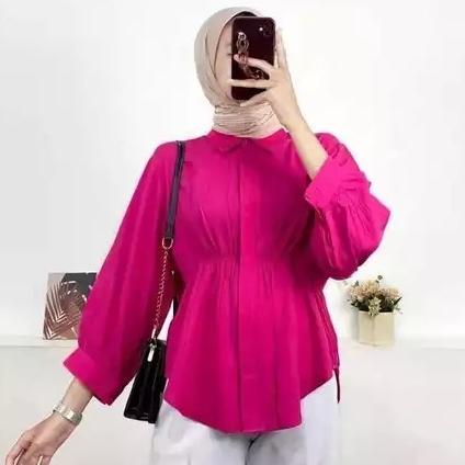 HOT AIKO SHIRT BLOUSE/ KEMEJA KERUT WANITA AIKO SHIRT BLOUSE/KEMEJA REMAJA KEKINIAN