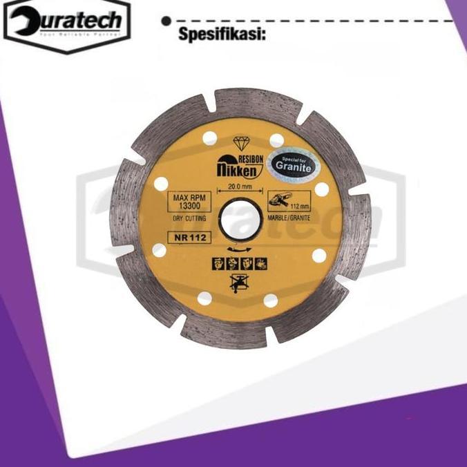 Kokok- Mata Potong Keramik Granite 4 Inch Nr / Diamond Wheel 4" Nr Dry 112