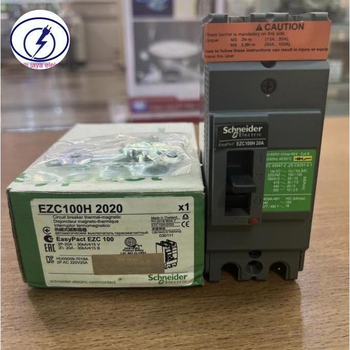 Mccb Ezc 100H 2Pole 15/20/25/30/40/50Amper Harga Spesial