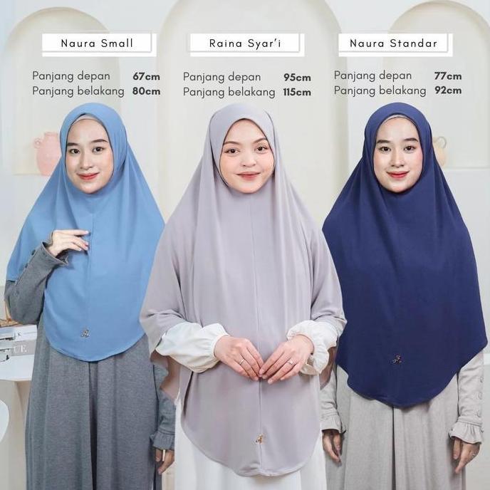 Albata Hijab - Naura Instant - Bergo Jersey- Hijab Instant Jersey - Jilbab Instan