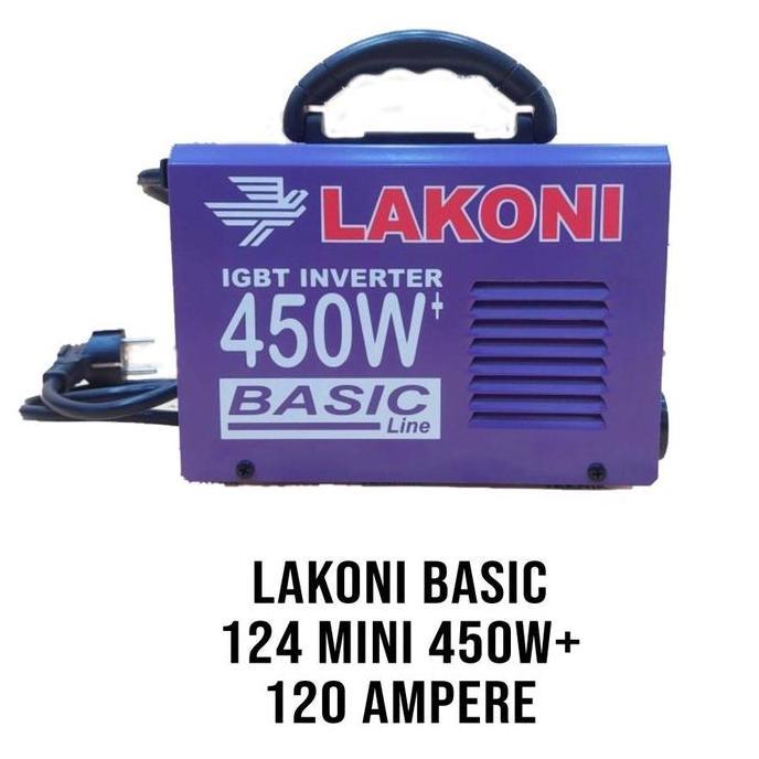 LAKONI Mesin Las Basic mini 124IXR Trafo Las 450w 120A Control Remote