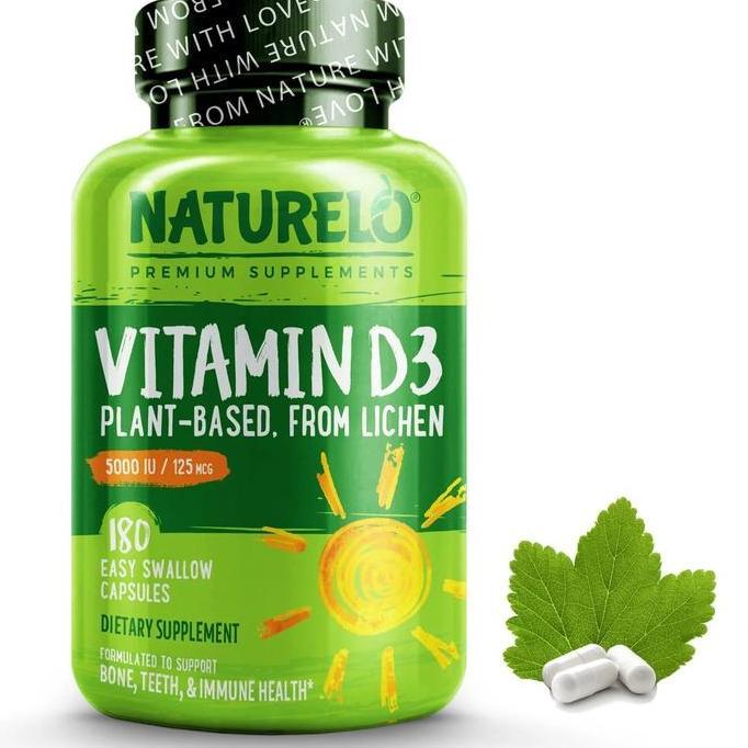NATURELO - Vegan Vitamin D3 5000 IU - 180 capsules