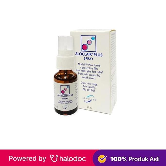 Aloclair Plus Spray 15 Ml - Sariawan & Herpes Mulut - Halodoc