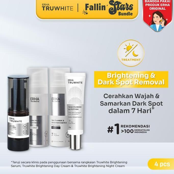 sswwgudang - erha truwhite brightening dark spot removal set - paket pencerah wajah