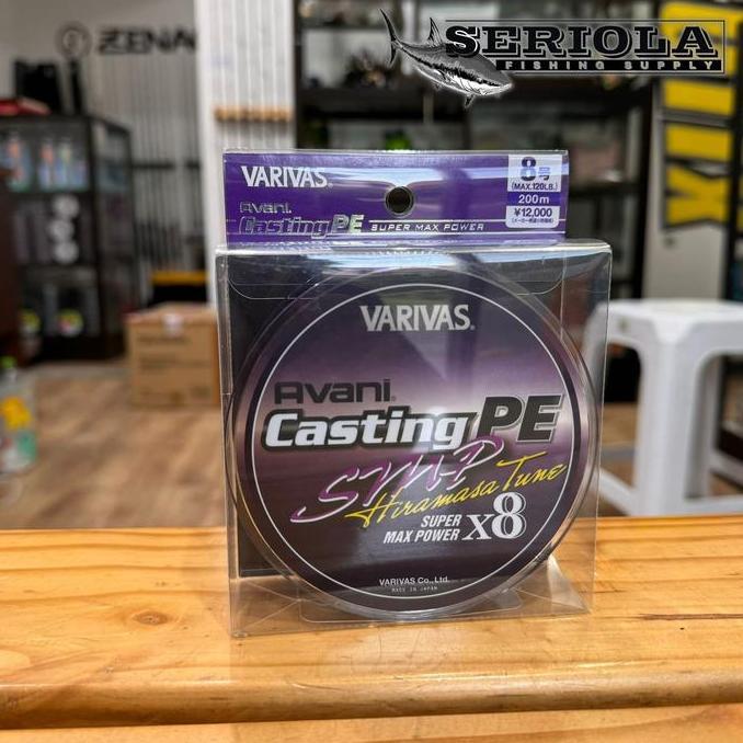 PE VARIVAS AVANI CASTING PE SMP HIRAMASA TUNE SUPER MAX POWER X8