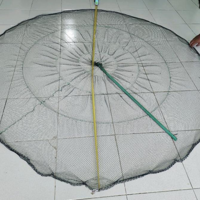 JALA IKAN, JALA LEMPAR, JALA 1,5 METER FULL MEKAR BAHAN NILON / BENANG,  JALA UDANG,  JALA SUNGAI