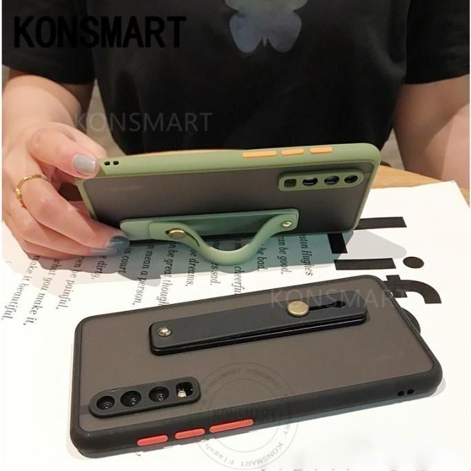 Case untuk Oppo Reno 5 Aero Matte Colour STRAP Grip Wrist Stand Frosted