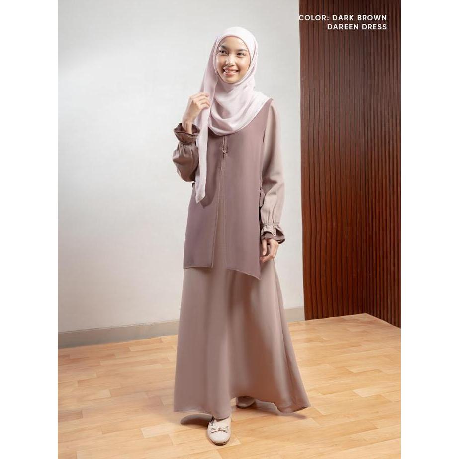Jilbrave Dareen Dress Gamis Outer Minimalist Elegan Untuk Lebaran & Daily
