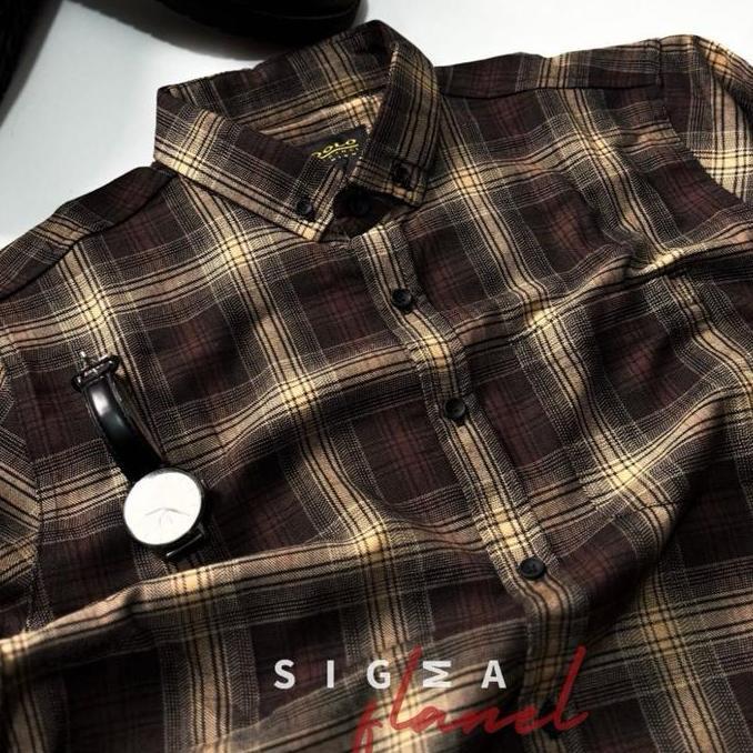Lansungkirim- Kemeja Flanel Pendek Semi Wool Premium  Unisex Kemeja Pria Dan Wanita Motif Kotak 29