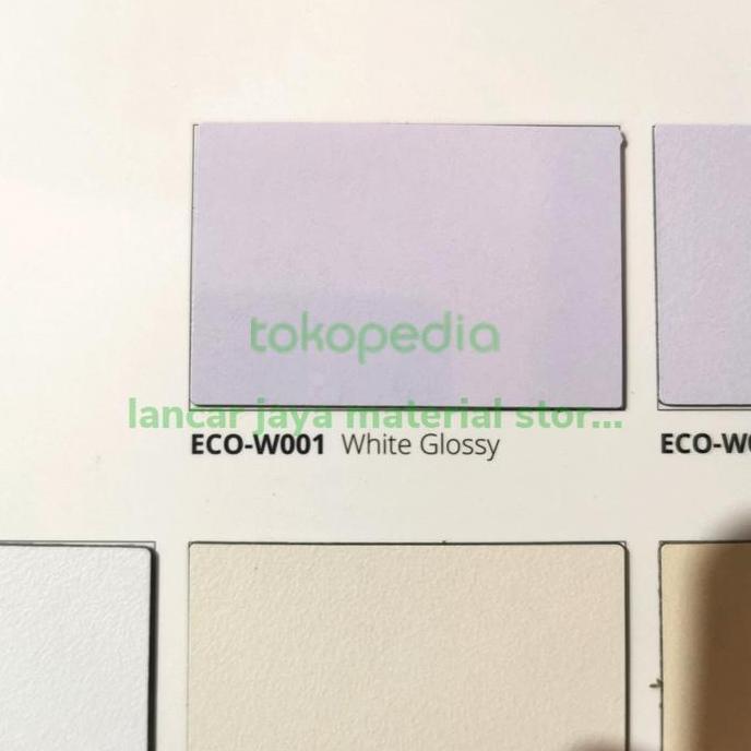 HPL ECO PUTIH GLOSSY DOFF Mate lapisan interior