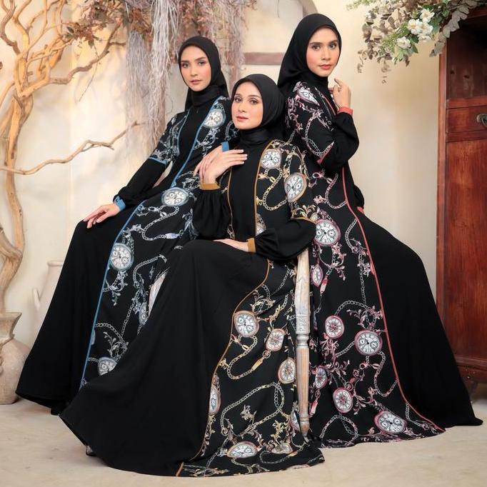 Gamis Simpel Elegan - Madeira.Id - Laura Dress (Teracotta, Blue Sky, Mustard)