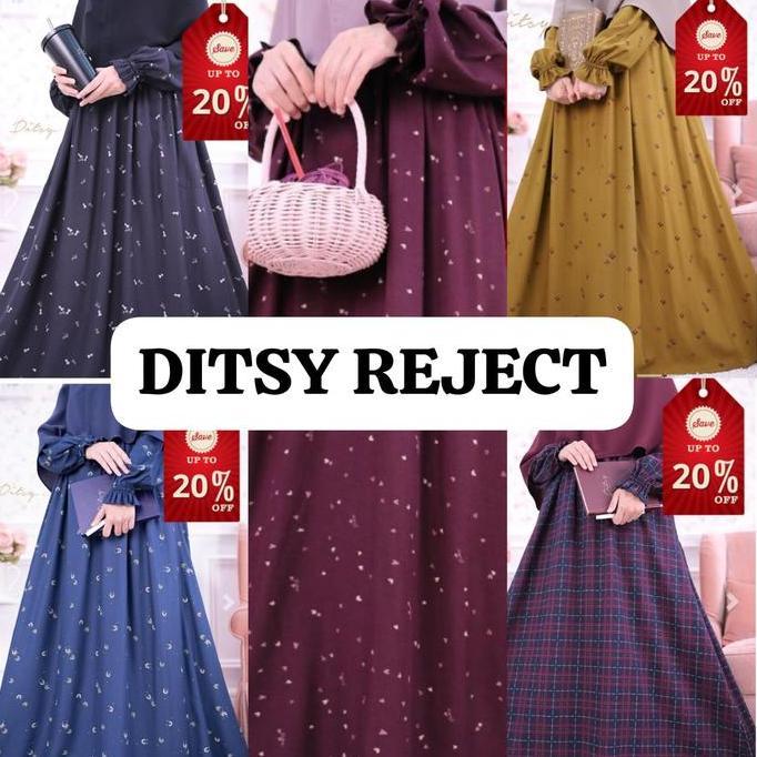 DITSY REJECT SALE TERBARU, DITSY REJECT ,DRESS DITSY, GAMIS DITSY