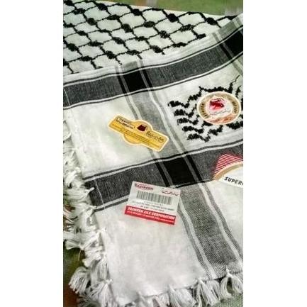 Sorban Almas Sorban Arifat Sorban Segi Empat Putih Hitam Premium GS