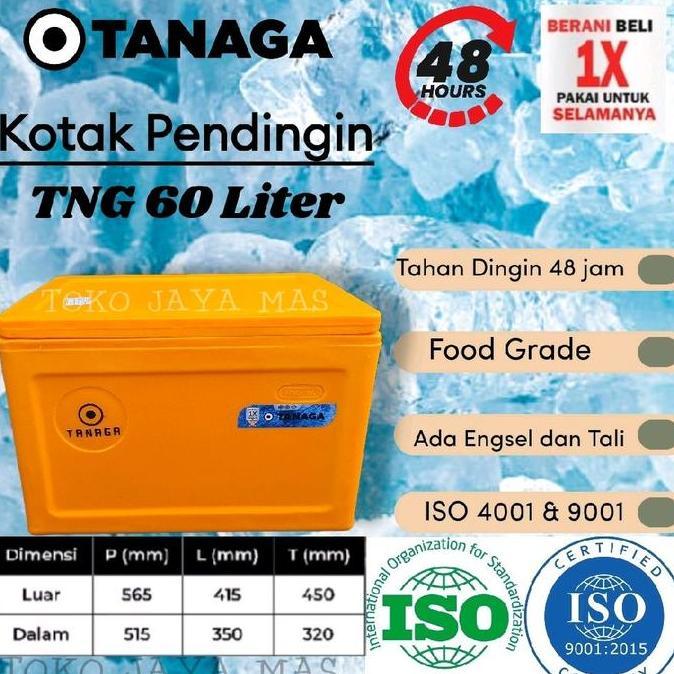 Coolbox Tanaga 60 Liter / Cooler Box / Box Es batu kristal termos ikan segar HAR