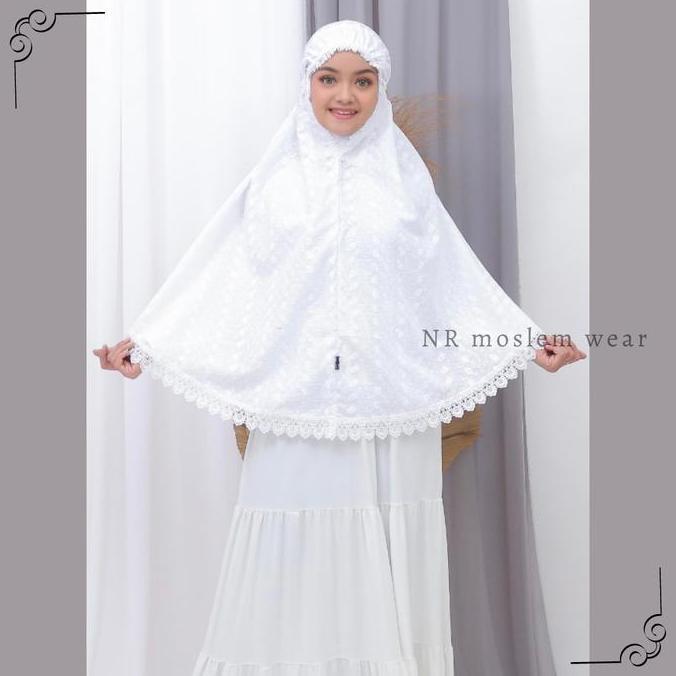 KERUDUNG BERGO HAJI & UMROH , JILBAB PUTIH ,PERLENGKAPAN HAJI UMROH