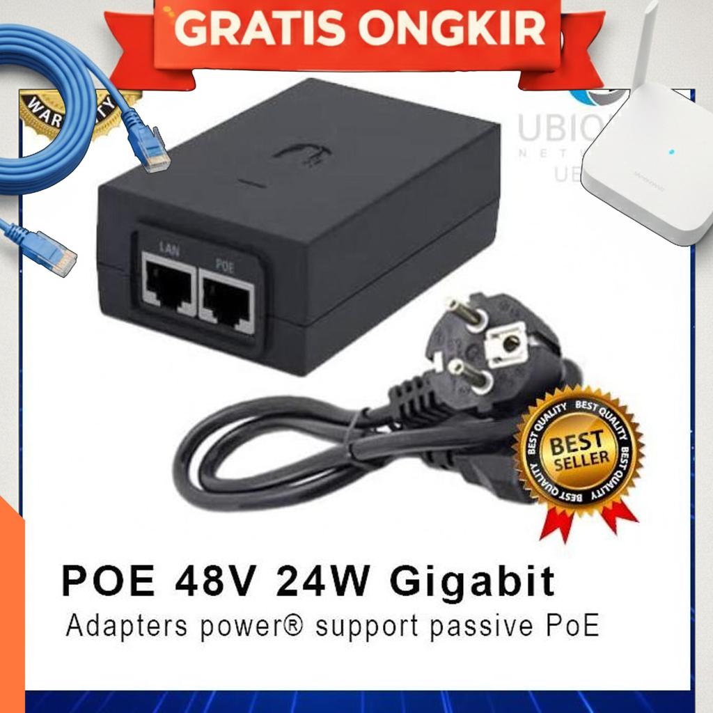 Ubiquiti Poe-48-24W-G Poe Injector 48V 24W Gigabit