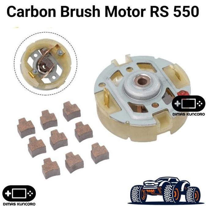 CARBON BRUSH MOTOR RS 550 BOSTEL SIKAT ARANG RS545 RS550 RS555 KARBON