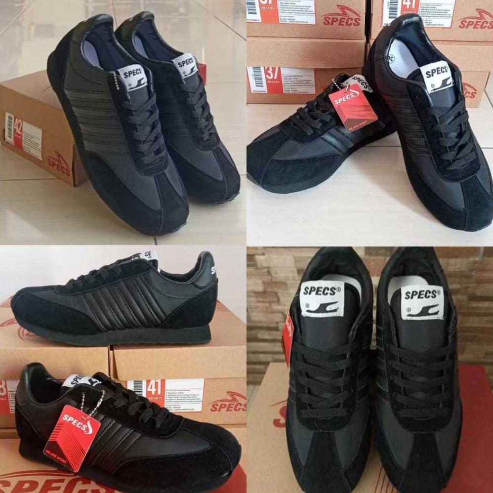 SEPATU SEKOLAH SPECS 104 all black 100% ORIGINAL terlaris