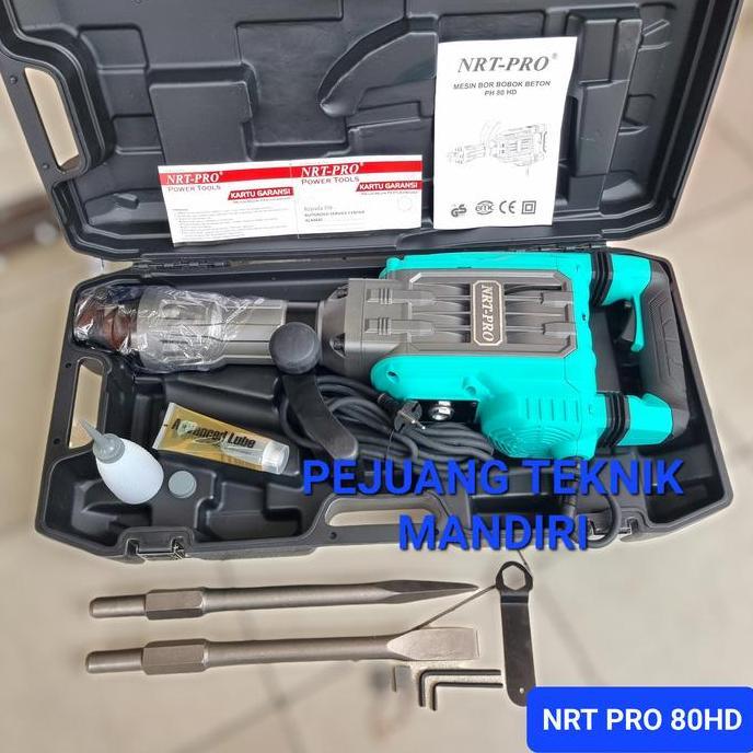 Diskon Mesin Bobok Beton Nrt Pro Ph80 Hd / Jack Hammer Nrt Pro Ph 80 Hd
