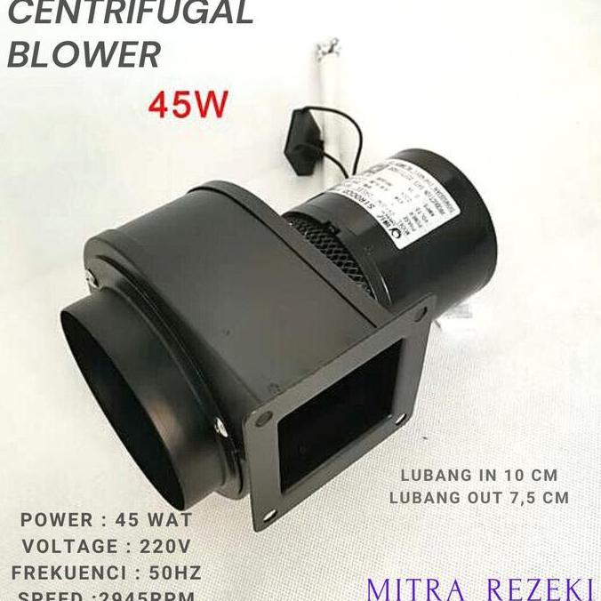 Perkakas Centrifugal Blower Keong Hisap 45 Wat