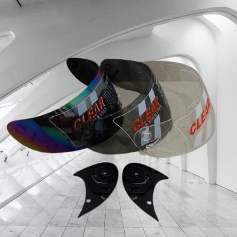 Kaca helm full face pnp bmc blade, mds sparta, trx-r standar honda