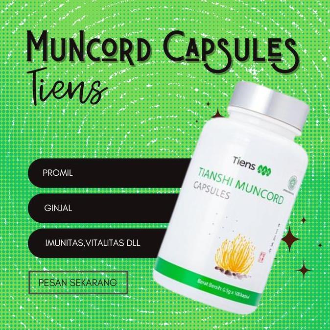 Ginjal promil Imunitas Varikokel Tiens Muncord Capsules - Suplemen Kesehatan Herbal TCM Tiens Muncor