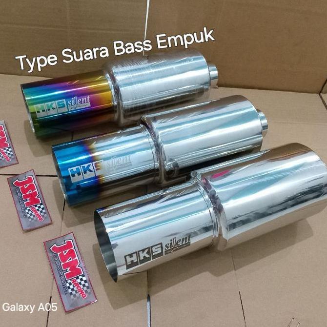 KNALPOT RACING MOBIL HKS SILENT FULLSTAINLESS ORIGINAL DAN TERPERCAYA