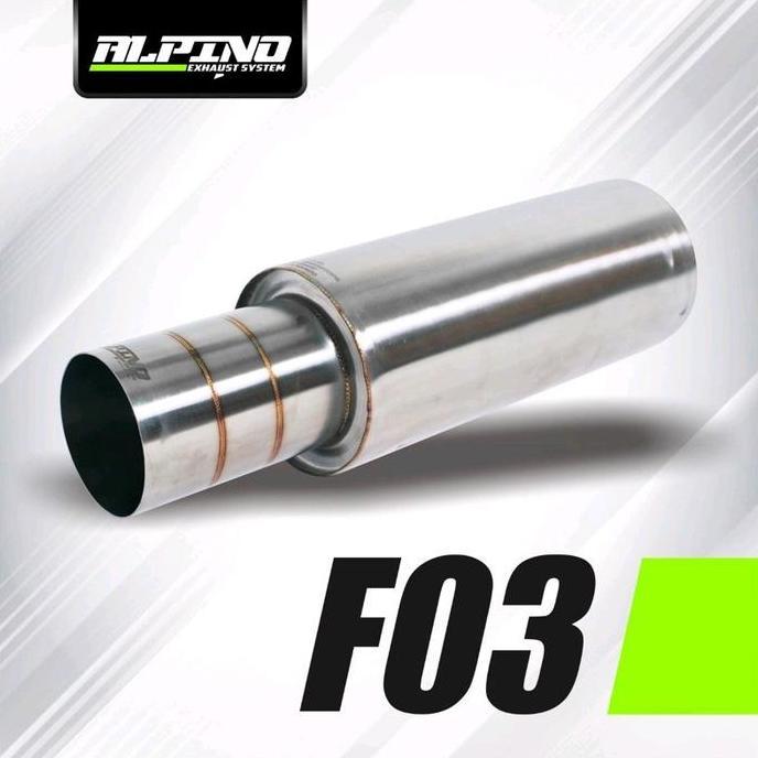 KNALPOT MOBIL ALPINO EXHAUST F03 BESAR ORIGINAL ORIGINAL DAN TERPERCAYA