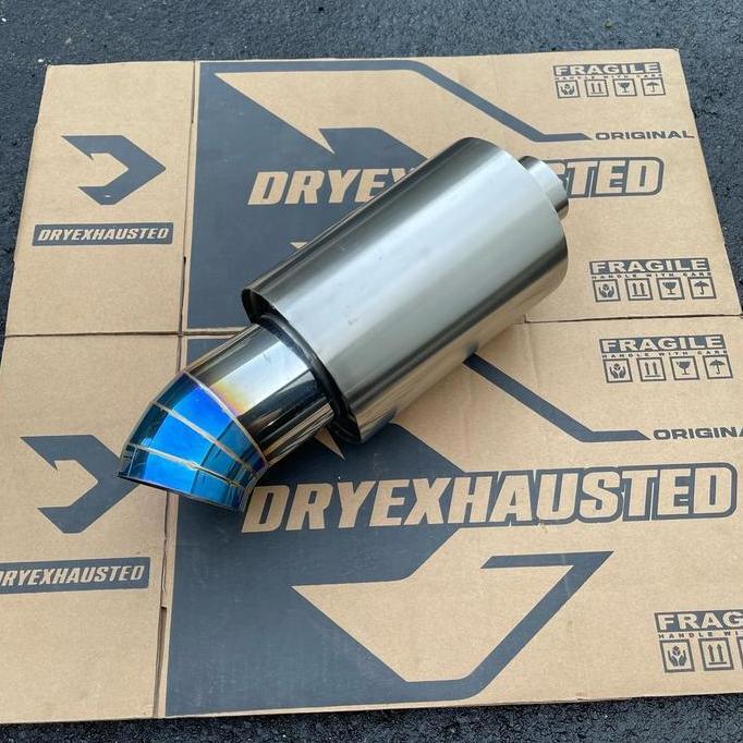 KNALPOT MOBIL JS RACING BLUE ORIGINAL DAN TERPERCAYA