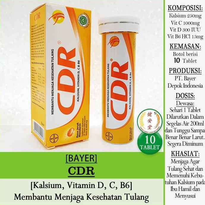 ~~~~~] [Bayer] CDR - CDR FORTOS isi 10 Tablet u.Kesehatan Tulang Dewasa & Ibu Hamil