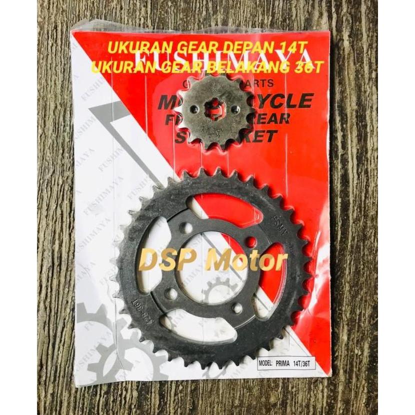 GEAR PRESS GIR SET DEPAN BELAKANG GRAND-ASTREA PRIMA 14T/36T