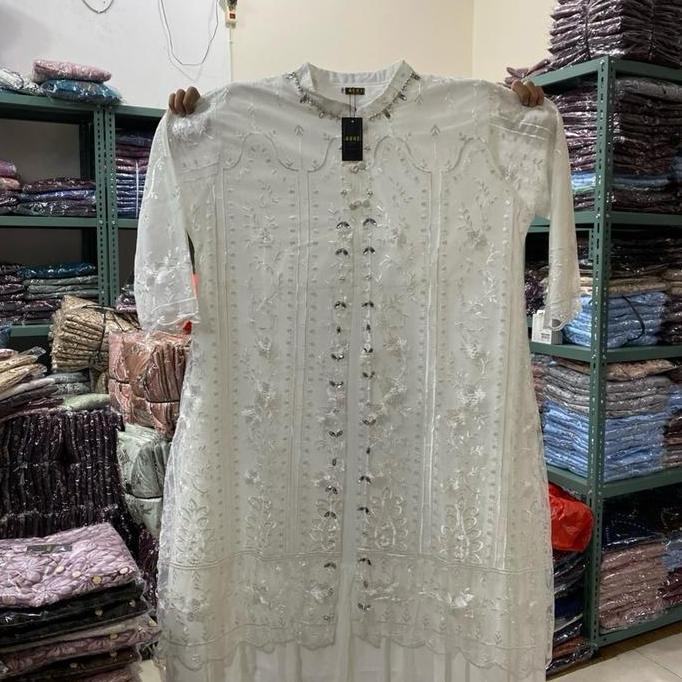 Murah Hana Jumbo Super LD 140 dan LD 150 Dress Busui Ceruty Babydoll Gamis Pesta Mewah Terbaru Baju 