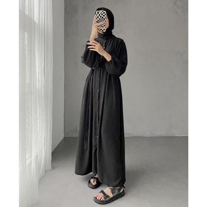 PROMO GAMIS SYIFA CRINKLE AIRFLOW | GAMIS TERBARU LEBARAN 2024 | GAMIS | baju gamis lebaran 2024 mew