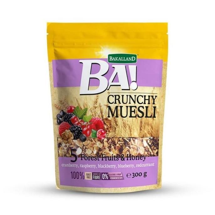 Bakalland Ba Crunchy Muesli 5 Forest Fruits Honey 300 gr