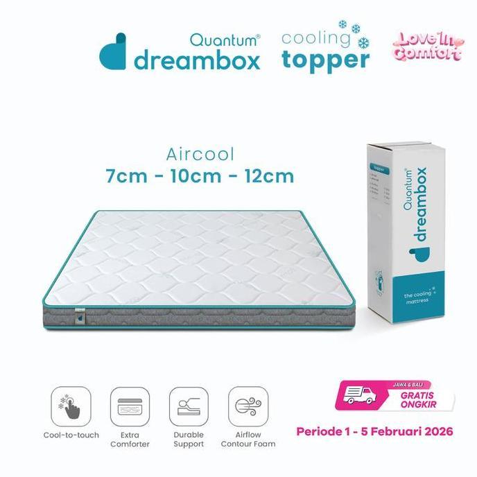 Quantum Dreambox Cooling Topper Aircool / Topper Kasur Dingin / Cool-To-Touch