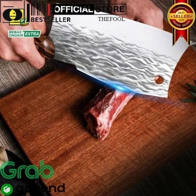 SANDMATEKNO Pisau Baja Cor Monolitik / Pisau Baja Jepang Original TF