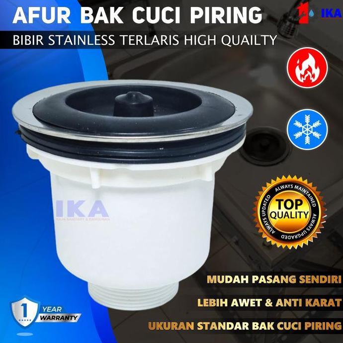 GRASSSTEKNO Saringan Wastafel PVC Tebal Anti Karat Saringan Afur Saringan Bekas Sisa Makanan / afur 