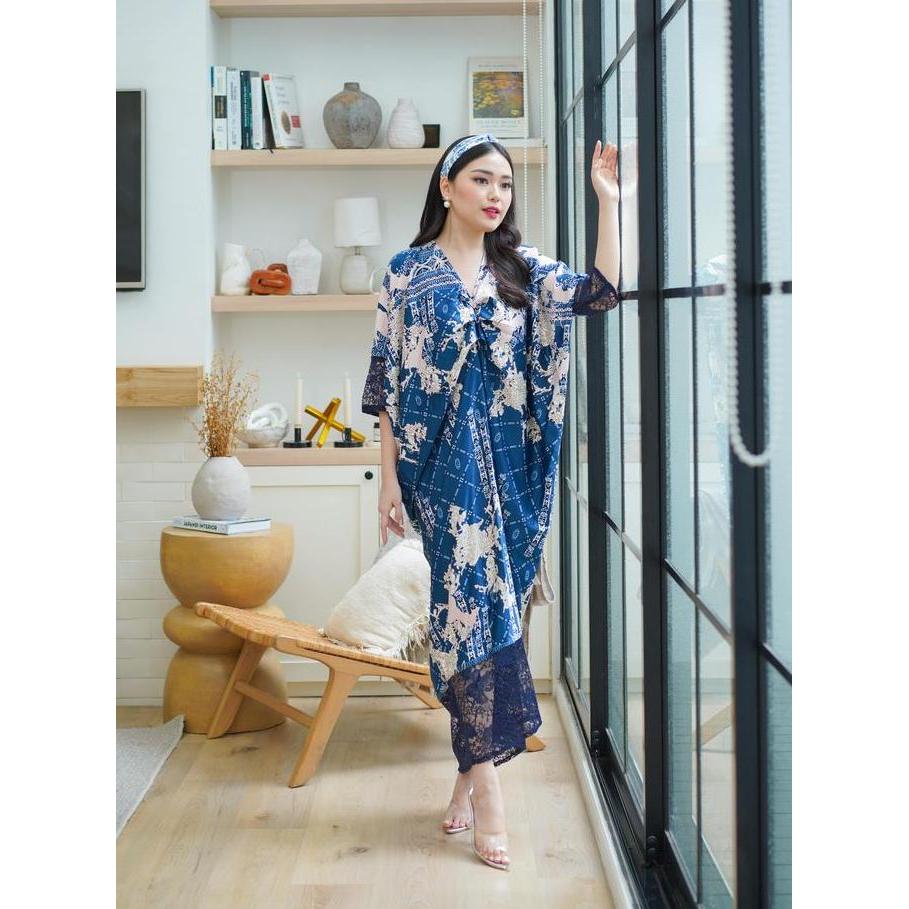 Missnomi - Alhena Kaftan Brokat - Kaftan Premium - Baju Wanita - Kaftan Couple motif muslim Panjang 