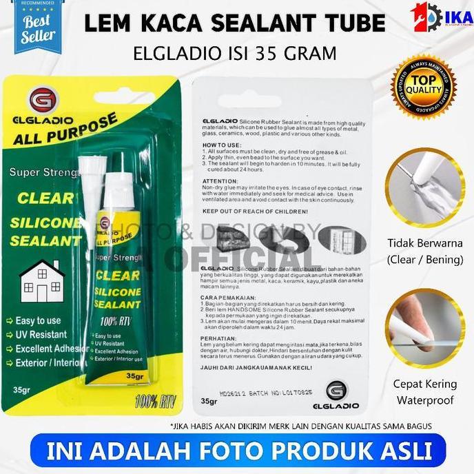 NAKATEKNO LEM KACA SEALENT ODOL Lem Kaca Sealent Kaca Silicone Kecil Odol Aquarium Alumunium / Lem K