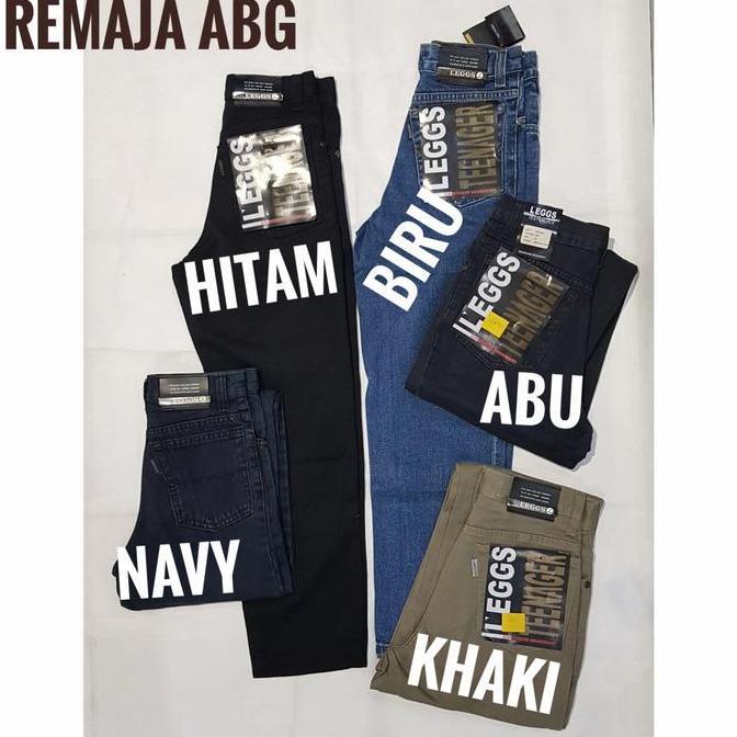 Celana jeans remaja abg LEGGS LGS ORI biru hitam murah