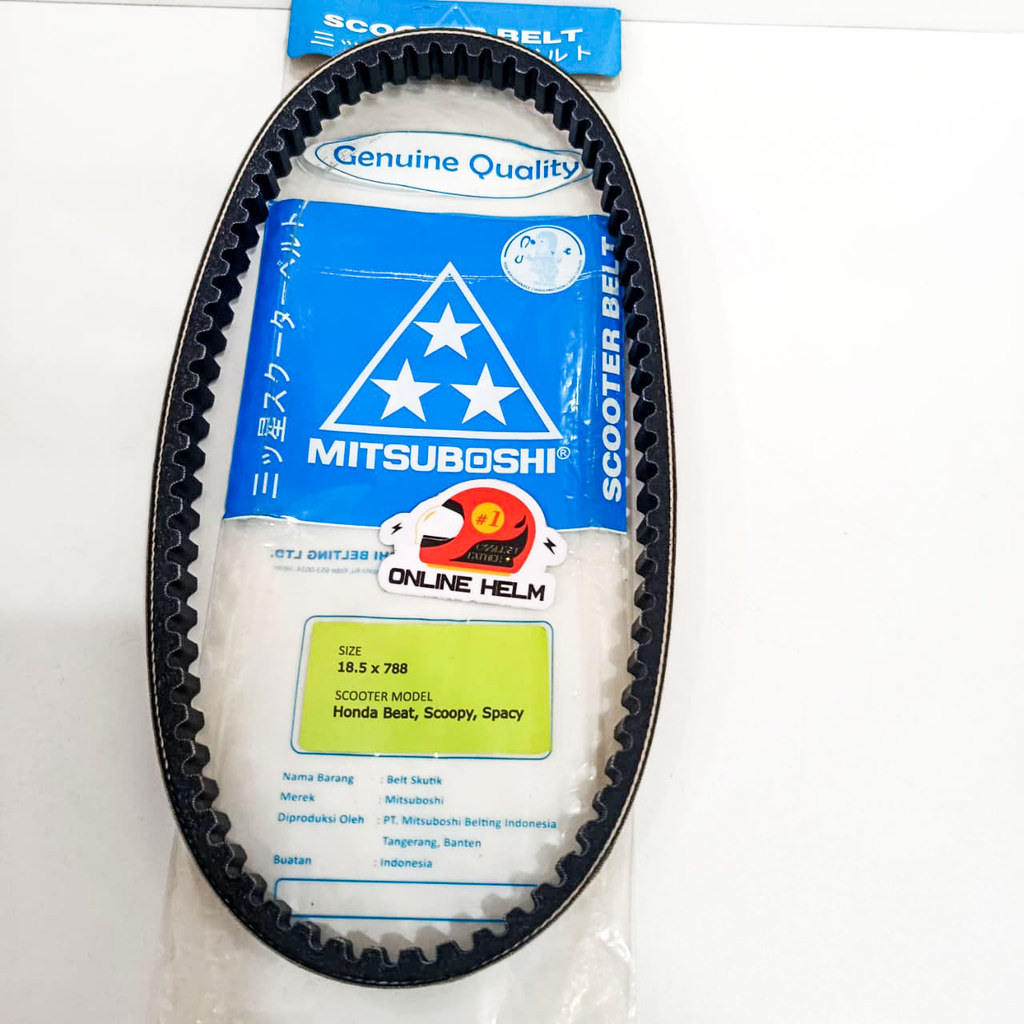 V BELT MITSUBOSHI BEAT SPACY SCOOPY KARBU BELTING