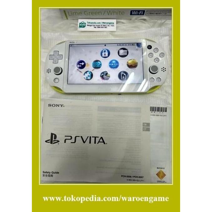 PS Vita SLIM Lime 64GB CFW Enso Henkaku (Bisa PSP PS1 SNES NES Dll) (TERBAIK) (TERBARU) (TERMURAH)