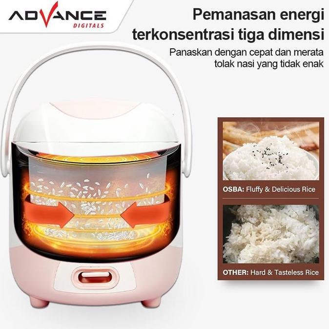 BEBAS ONGKIR - Advance Rice Cooker Mini G-06 Magic Com Rice Cooker Low Watt Rice Cooker 0.6 Liter Ma