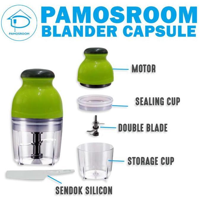 Pamosroom Blender Capsule Portable Blender Kapsul Mini Electric Blender Listrik Mini Blender Daging 