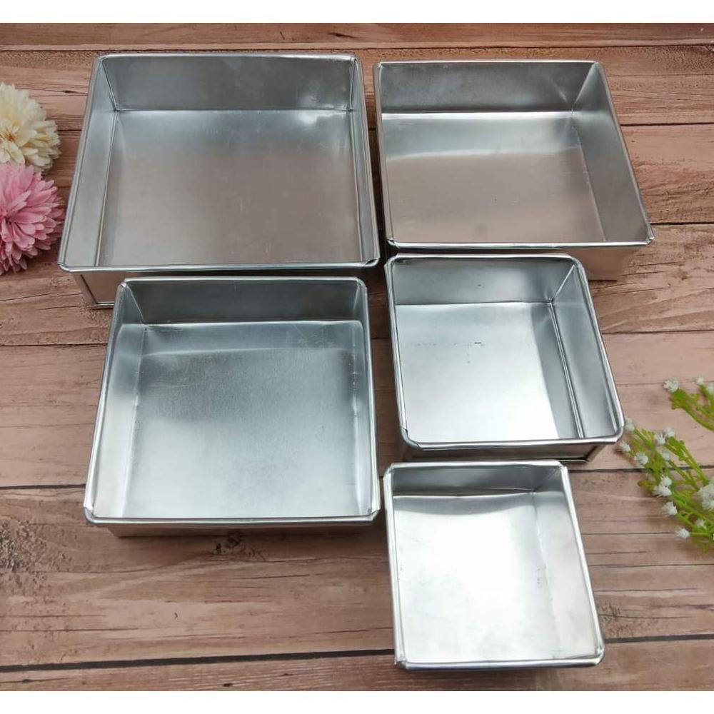 Loyang Kotak Square / Loyang Brownies Bolu Kukus Lapis Legit / Loyang Kue Alunium